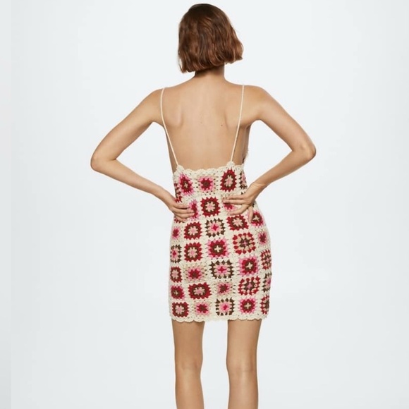 NWT MANGO Handmade Crochet Dress Size M - Picture 2 of 10